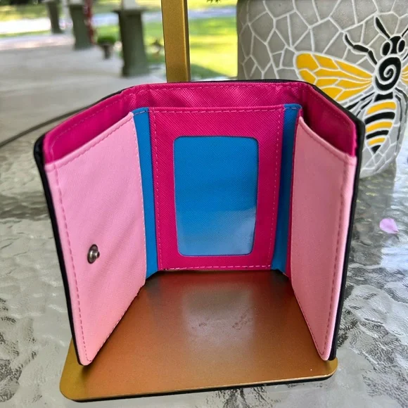 BOTUSHI-Charming Cat Design Kids Wallet - Black, Pink, White - Picture 3 of 3